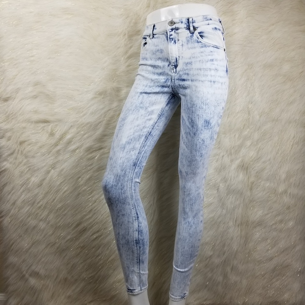 Express Acid Wash High Rise Leggings Size 4